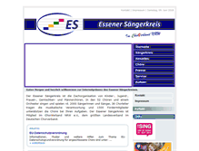 Tablet Screenshot of essener-saengerkreis.de
